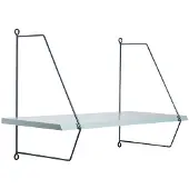 Done by Deer seinähylly Wall Shelf Blue, 24.5x60cm / 26x36cm