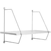 Done by Deer seinähylly Wall Shelf Grey, 24.5x60cm / 26x36cm
