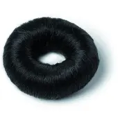 Hair Accessories Synthetic Hair Bun Small Black 73mm