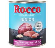 Rocco Junior 6 x 800 g - siipikarja & kanansydän + riisi