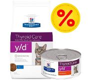 Hill's Pet Nutrition Feline -säästöpakkaus - y/d Thyroid Care Original (2 x 5 kg)