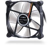 Noiseblocker Multiframe M12-1 - Kotelotuuletin - 120 mm - Musta valkoisilla siivillä - 8 DBA