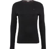 Tommy Hilfiger Original Ribbed Organic Cotton Long Sleeve T-shirt Musta L Mies