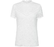 Vila Stasia Lace Short Sleeve T-shirt Valkoinen XL Nainen