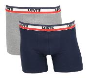 Levi's Sportswear Logo Boxer 2 Units Sininen,Harmaa S Mies
