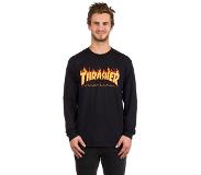 Thrasher Flame Long Sleeve T-Shirt black Koko S