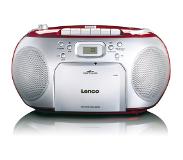 Lenco Boombox SCD-420 - kantokaiutin - CD - FM - Stereo - Punainen