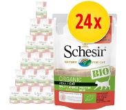 Schesir Organic Pouch 24 x 85 g - luomukana