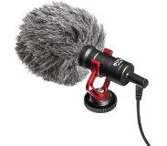 Boya BY-MM1 Condensator Microphone For Cameras Harmaa, Musta