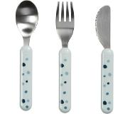 Done by Deer - Dreamy Dots Cutlery Set Blue - One Size - Blue
