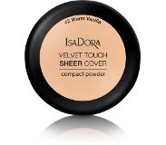 IsaDora Velvet Touch Sheer Cover Compact Powder, 42 Warm Vanilla