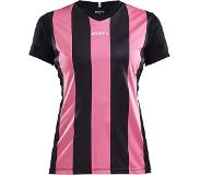 Craft Progress Stripe Short Sleeve T-shirt Musta,Pinkki XL Nainen