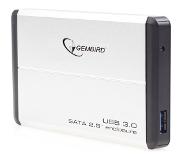 Gembird tallennuslaitteen kotelo 2.5", SATA 3Gb/s, USB 3.0, hopea