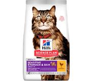 Hill's Pet Nutrition Hill's SP Sensitive Stomach & Skin Adult Cat, kana 7 kg
