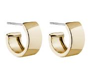 Sno of sweden Carrie Small Ring Ear Plain Gold, Snö of Sweden Korvakorut