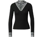 ONLY Tilde Lace High Neck Long Sleeve T-shirt Musta M Nainen