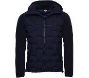 Superdry Sonic City Hybrid Full Zip Sweatshirt Sininen S Mies