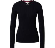 Tommy Hilfiger Essential Cable Crew Neck Sweater Musta S Nainen
