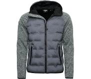 Superdry Sonic Hybrid Full Zip Sweatshirt Harmaa M Mies