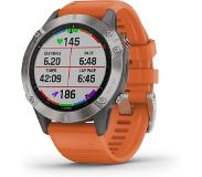Garmin fēnix 6 Sapphire, Titaani/Oranssi