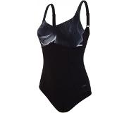 Speedo Contourlustre Printed Swimsuit Musta UK 42 Nainen