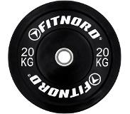 FitNord Levypaino Bumper Black 20 kg, FitNord