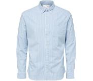 Selected Regrick Oxford Flex Long Sleeve Shirt Sininen L Mies
