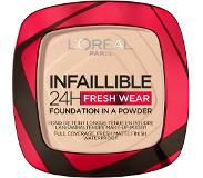 L'Oréal Infaillible 24H Fresh Wear Powder Foundation, 20 Ivory