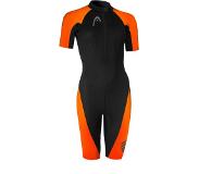 Head Swimrun Multix Shorty 2.5 Wetsuit Women, musta/oranssi M 2022 Märkäpuvut