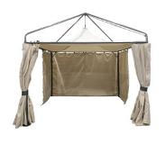 Home4You Paviljonki MADRID 3x3m harmaa teräsrunko, beige