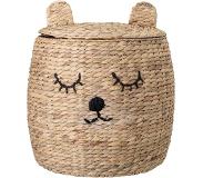 Bloomingville - Basket with Lid Nature - One Size - Beige