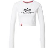 Alpha industries Basic Crop Long Sleeve T-shirt Valkoinen S Nainen