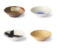 HK Living Kyoto Ceramics Japanese Kulho 4 kpl