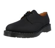 Solovair 3 Eye Gibson Shoe Black Greasy