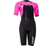 Head Swimrun Rough Shorty Suit Women, musta/vaaleanpunainen XS (Long) 2022 Märkäpuvut