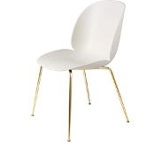 Gubi Beetle tuoli, puolimatta messinki - alabaster white
