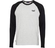 Superdry Orange Label Baseball Long Sleeve T-shirt Valkoinen,Musta 2XL Mies