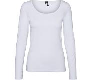 Vero Moda Maxy My Sofu Neck Long Sleeve T-shirt Valkoinen XS Nainen