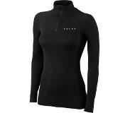 Falke - Women's Wool-Tech Zip Shirt - Merinovilla-alusvaatteet XL, musta/harmaa