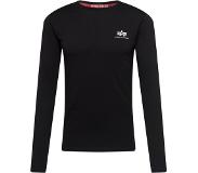 Alpha industries Back Prinheavy Long Sleeve T-shirt Musta S Mies