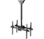 Deltaco Office Telescopic Double TV Ceiling, 560mm-910mm,45kg,37"-70"