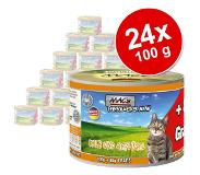 Mac'S MAC´s Cat Gourmet -säästöpakkaus 24 x 180 g - ankka & kani