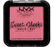 NYX Sweet Cheeks Blush Creamy Powder Blush Matte, Rose & Play