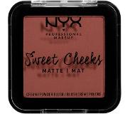 NYX Sweet Cheeks Blush Creamy Powder Blush Matte, Totally Chill