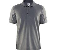 Craft Classic Pique Short Sleeve Polo Shirt Harmaa M Mies