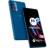 Motorola Edge 20 Pro 5G älypuhelin 12/256GB Blue Vegan Leather : PANY0039SE