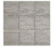 Lakkapää Lattialaatta Alpstone Grey 10x10cm (K) V0211011 Matta, Harmaa 1,44m2/pkt