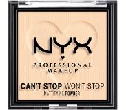 NYX Can't Stop Won't Stop Mattifying Powder, Fair 1