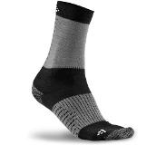 Craft XC Training Sock, Black/Dk Grey Melange, 34/36, Ullstrumpor Miehet