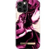 IDEAL OF SWEDEN iPhone 12/12 Pro Fashion Case Golden Ruby Marble